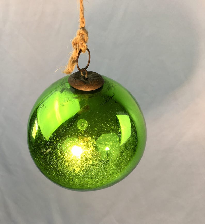 1800s Antique Original German Kugel Glass Christmas Ornament Etsy