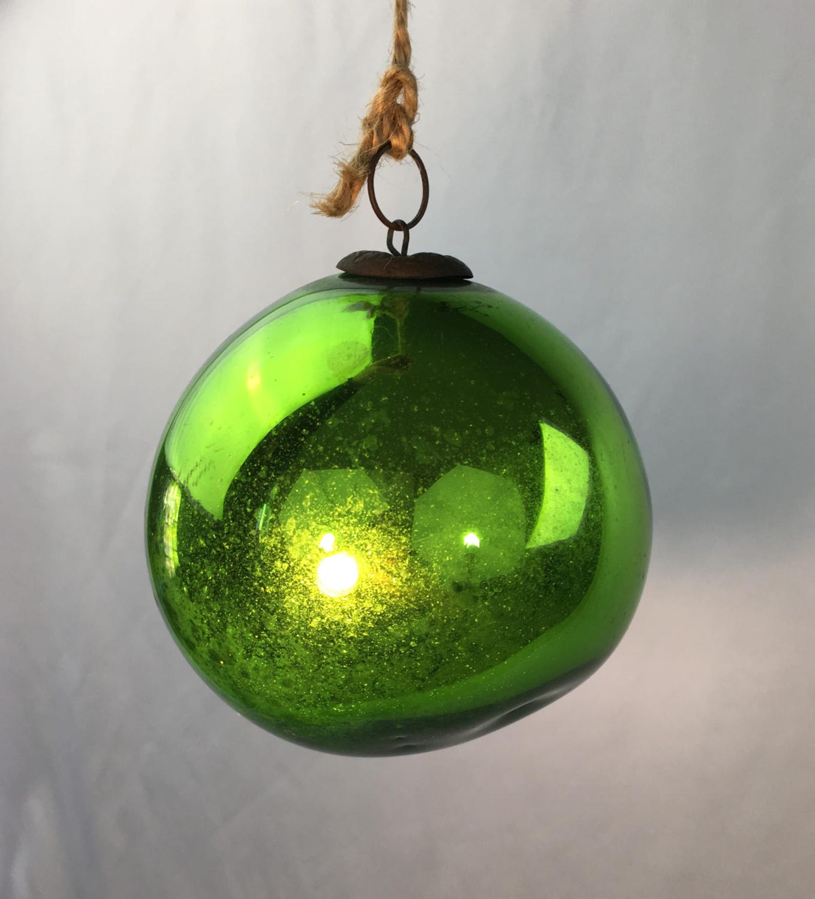 1800s Antique Original German Kugel Glass Christmas Ornament Etsy