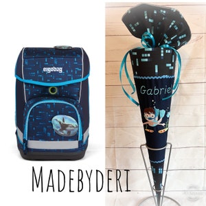 70 cm school bag suitable for the Ergobag deep sea diving bear