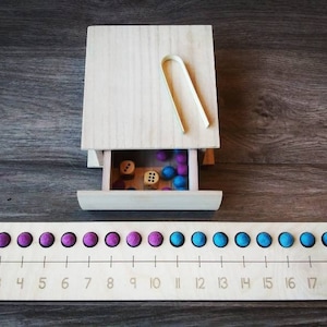 Number Line Montessori Math Waldorf Reggio Emilia Kindergarten Homeschool Common Core STEM Fine Motor