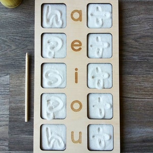 Building Words Vowel Board CVC Literacy Montessori Moveable Alphabet Waldorf Reggio Emilia