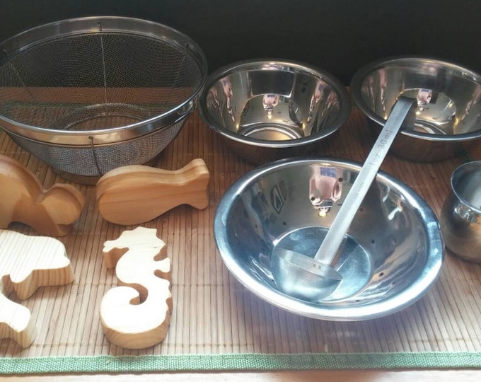 Eco Friendly Bath Toys Water Table Toys Montessori Pouring Etsy