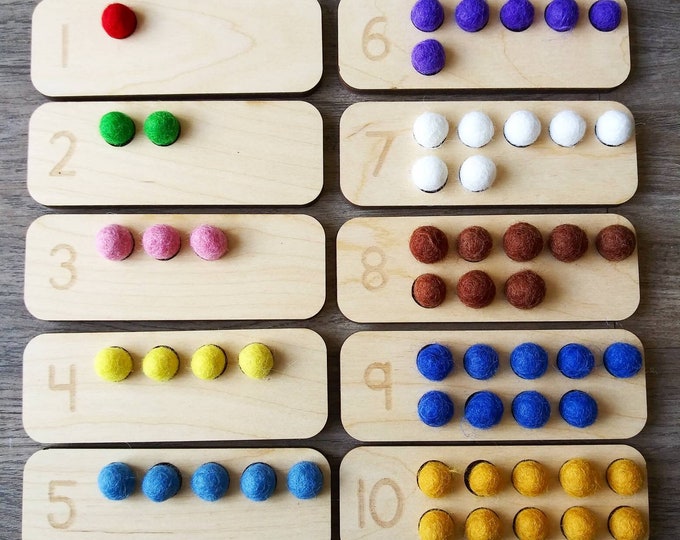 Montessori Beads Math Work, Montessori, Math, Fine Motor, Hands on ...