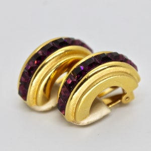 Oscar de la Renta Designer Earrings Clip On Fashion Vintage Signed