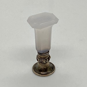 Cachet de cire antique, cristal de roche, argent, ensemble de bureau, lettre, scellant d'enveloppe de document, bureau chaud