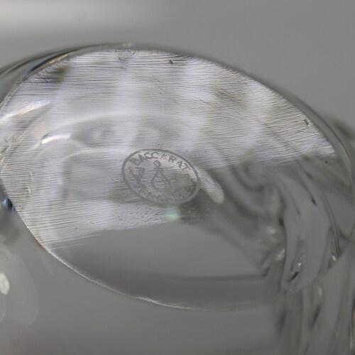Vintage BACCARAT shops Ashtray France Glass Crystal Cigar Tobacciana Cigarette Signed Paperweight Candy Dish