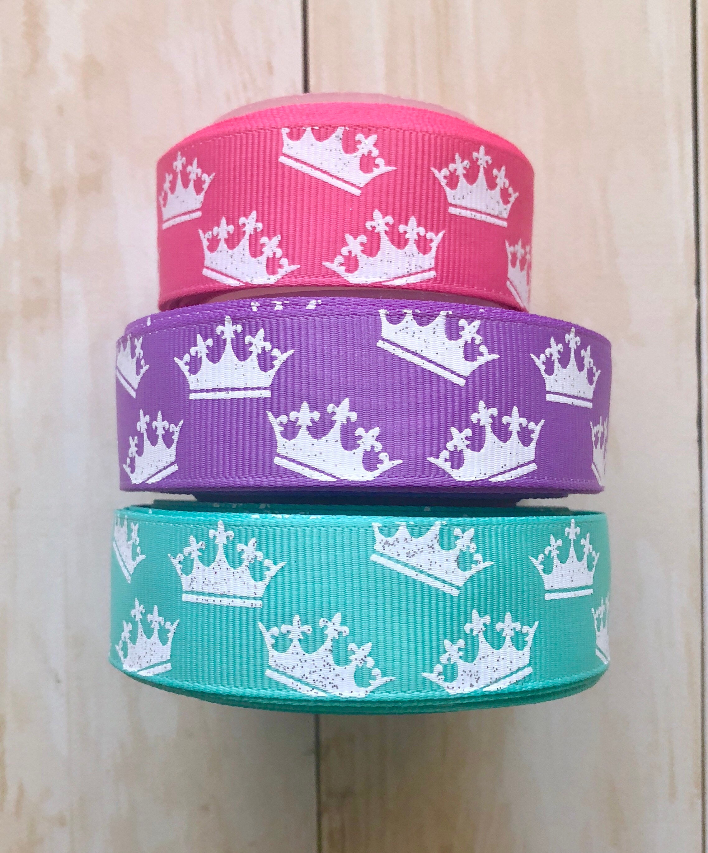 USDR Princess Crown Ribbon Princess Ribbon Crown Ribbon | Etsy