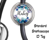 Personalized Stethoscope Id Tag,retractable Badge Holder,personalized Badge  Reels,nurse Badge Reel,rn Stethoscope RN Badge Reel A740 