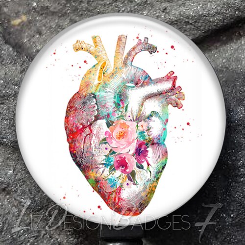 Human Anatomy Badge Reel Retractable Badge Holder Skeleton Etsy