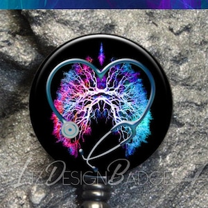 Human Lungs Badge Reel - Lungs Retractable Badge Holder -  Medical Staff Gift - Nursing Badge Reel - Student badge Holder -A333