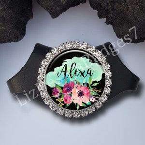 Rhinestone Personalized Stethoscope Tag,Littmann Stethoscope ID Tag,Personalized Stethoscope Name Tag,Bling Monogram Stethoscope -Style809