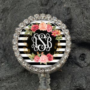 Personalized Badge Reel,Personalized Retractable Badge Reel,Bling Name Badge,Rhinestone Badge Reel,Bling Badge Holder,Nurse Badge Reel A553