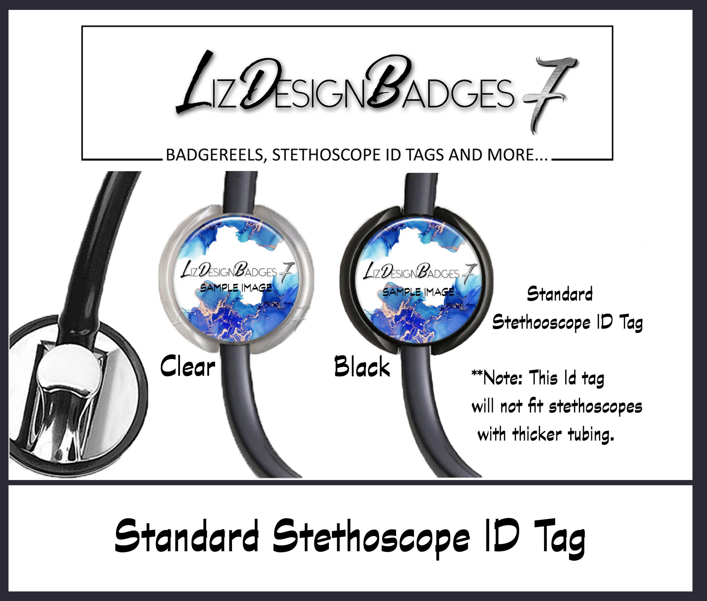 Steel Blue and Copper Badge Reel Personalized Badge Reel Man Retractable  Badge Holder Masculine Badge Reel Nursing Badge Reel M102 