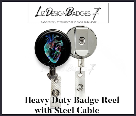 Heavy Duty Badge Reel With Steel Cable Human Heart Heavy Duty Badge Holder  With Steel Cable Human Heart Badge Reel With Steel Wire A203 