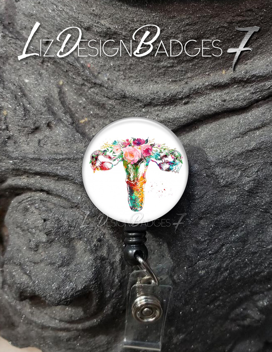 8 PC Funny Cute Badge Reel Holder Retractable ID Card Tag Clip For Nurse Nurses Teacher Medical Assistant RN School Student Office Work Employee | This Is Fine Dog Accessories Gifts - View #5