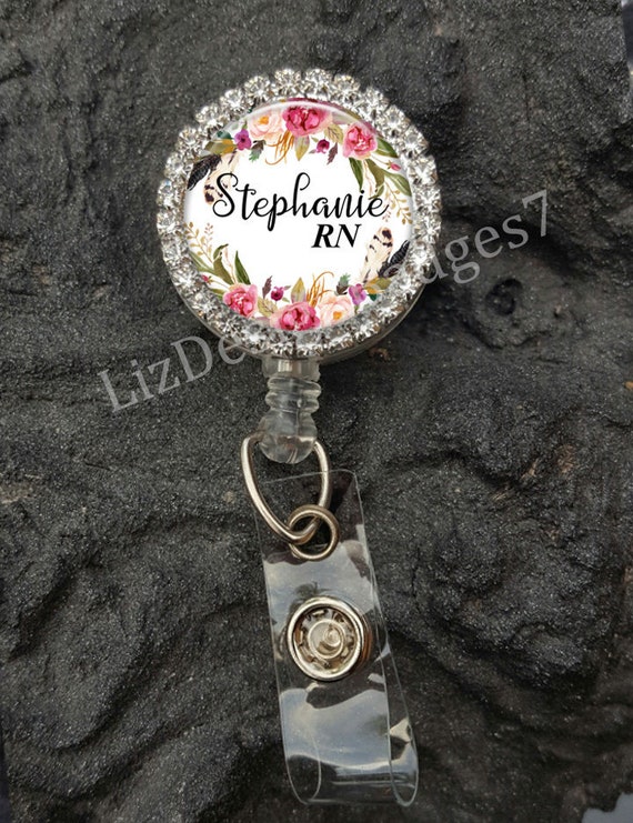 Personalized Badge Reel,personalized Retractable Badge Reel,bling Name  Badge,rhinestone Badge Reel,bling Badge Holder,nurse Badge Reel A793 