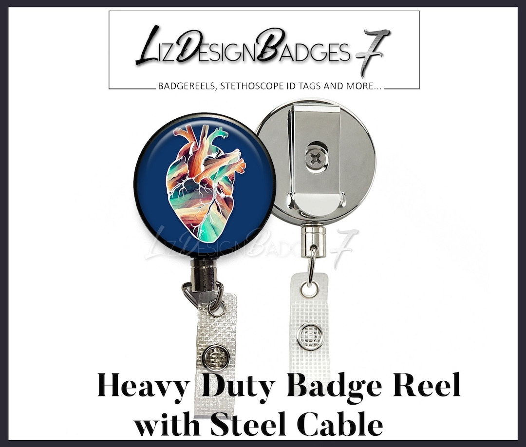 Heavy Duty Badge Reel With Steel Cable Human Heart Heavy Duty Badge Holder  With Steel Cable human Heart Badge Reel With Steel Wire A325 