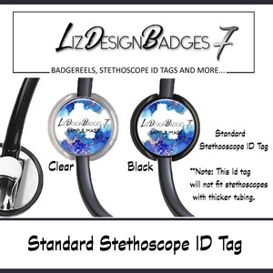 Floral Retractable Badge Holder,Personalized Badge Reel,Monogram Badge Reel,Monogram Badge Holder,Monogram Stethoscope Id Tag Style 541 image 4