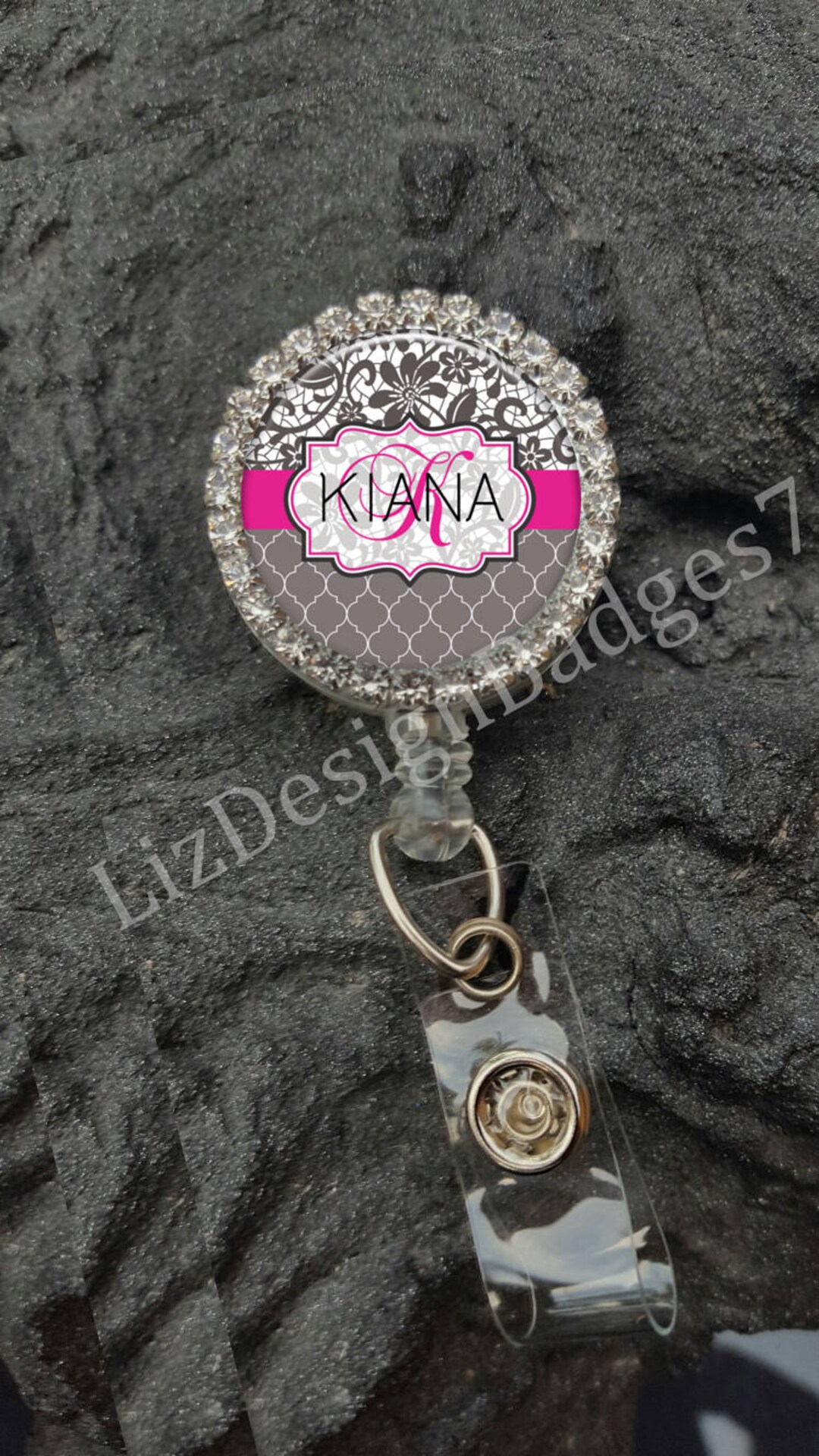 Personalized Badge Reel,personalized Retractable Badge Reel,bling Name  Badge,rhinestone Badge Reel,bling Badge Holder,nurse Badge Reel A665 