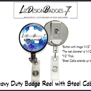 Larynx with Flowers Badge Reel -Larynx Retractable Badge Holder -Medical Staff -Nursing Badge Reel - Speech Pathologist Badge Reel -SLP A194 image 8