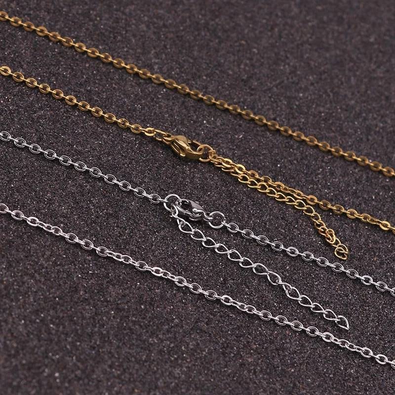 Stainless Steel Necklaces 45cm 5cm Extender Gold Steel Etsy Canada