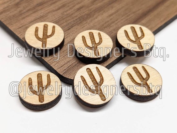 Wood, Walnut - 12mm Carved Wood, Walnut - 12mm Carved
