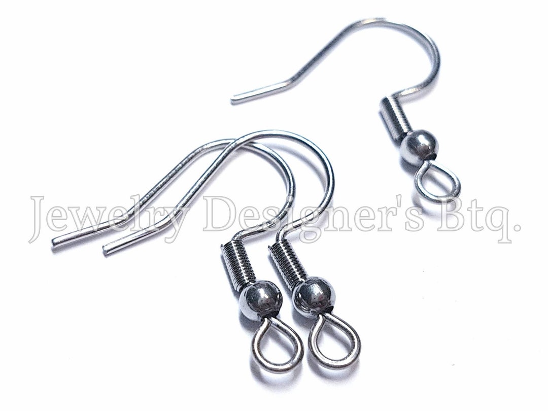 Surgical Steel Earring Wire Hooks Hypoallergenic Vertical Etsy UK