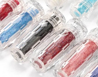 Premium Nail Art Caviar Beads - Mikrokryształ do paznokci - Drobne kryształki w fasetowanej akrylowej butelce - 6 g na butelkę