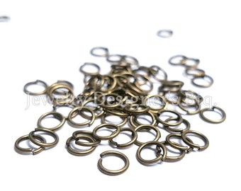 1200pcs 5mm Antique Bronze Open Jump Rings Jewelry Findings Wholesale Supplies