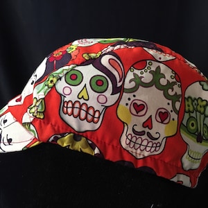 Cycling cap frida and skull cotton print size M L