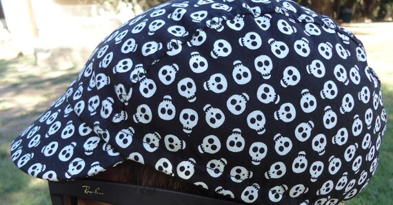 CYCLING CAP MASCARAS 100/% COTTON PRINT ONE SIZE HANDMADE