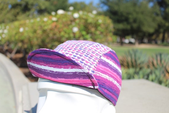 cycling cap purple color HANDMADE IN USA - image 5