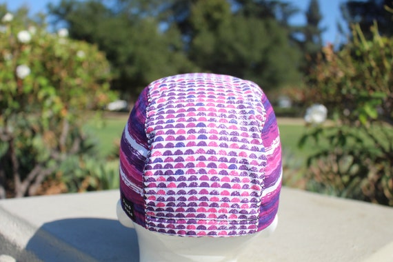 cycling cap purple color HANDMADE IN USA - image 2