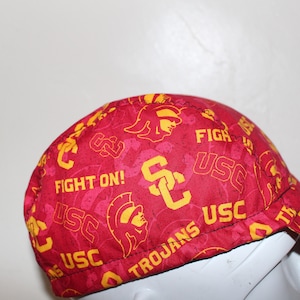 cycling cap USC Trojans fight fight fight handmade in USA