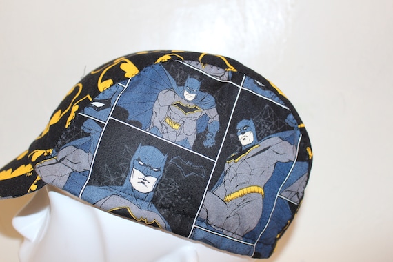 CYCLING CAP DC SUPER HEROES   100% COTTON  ONE SIZE HANDMADE 