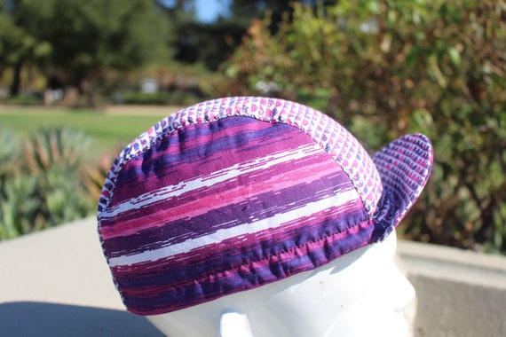 cycling cap purple color HANDMADE IN USA - image 7