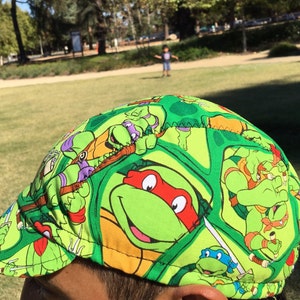 Cycling  cap turtle ninjas 100% cotton  print