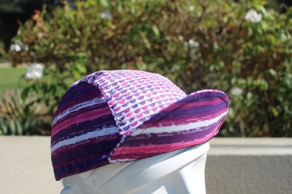 cycling cap purple color HANDMADE IN USA - image 6