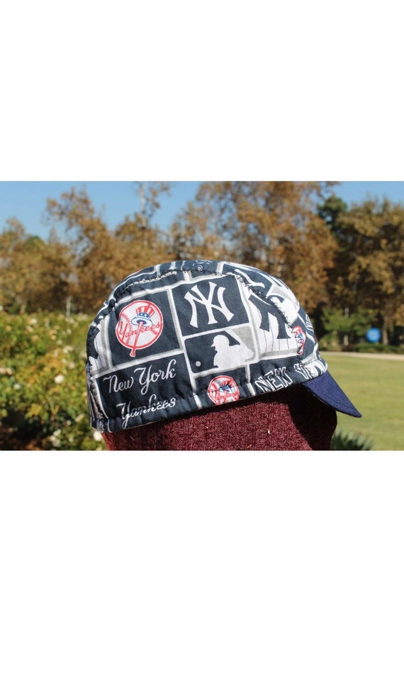 Cycling Cap New York Yankees Handmade Any Size 100 Cotton Made in