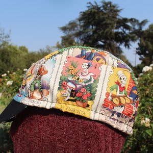 Cycling  cap cartas marcadas 100% cotton handmade in USA M L