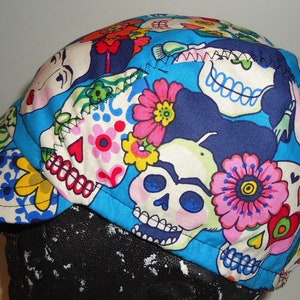 Cycling cap frida and skull cotton print size M L