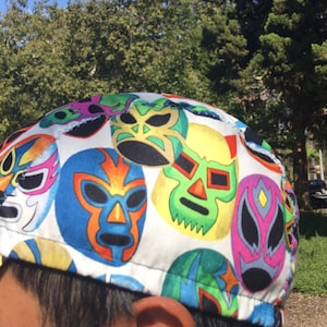 cycling cap  cotton print MASCARAS   size L M