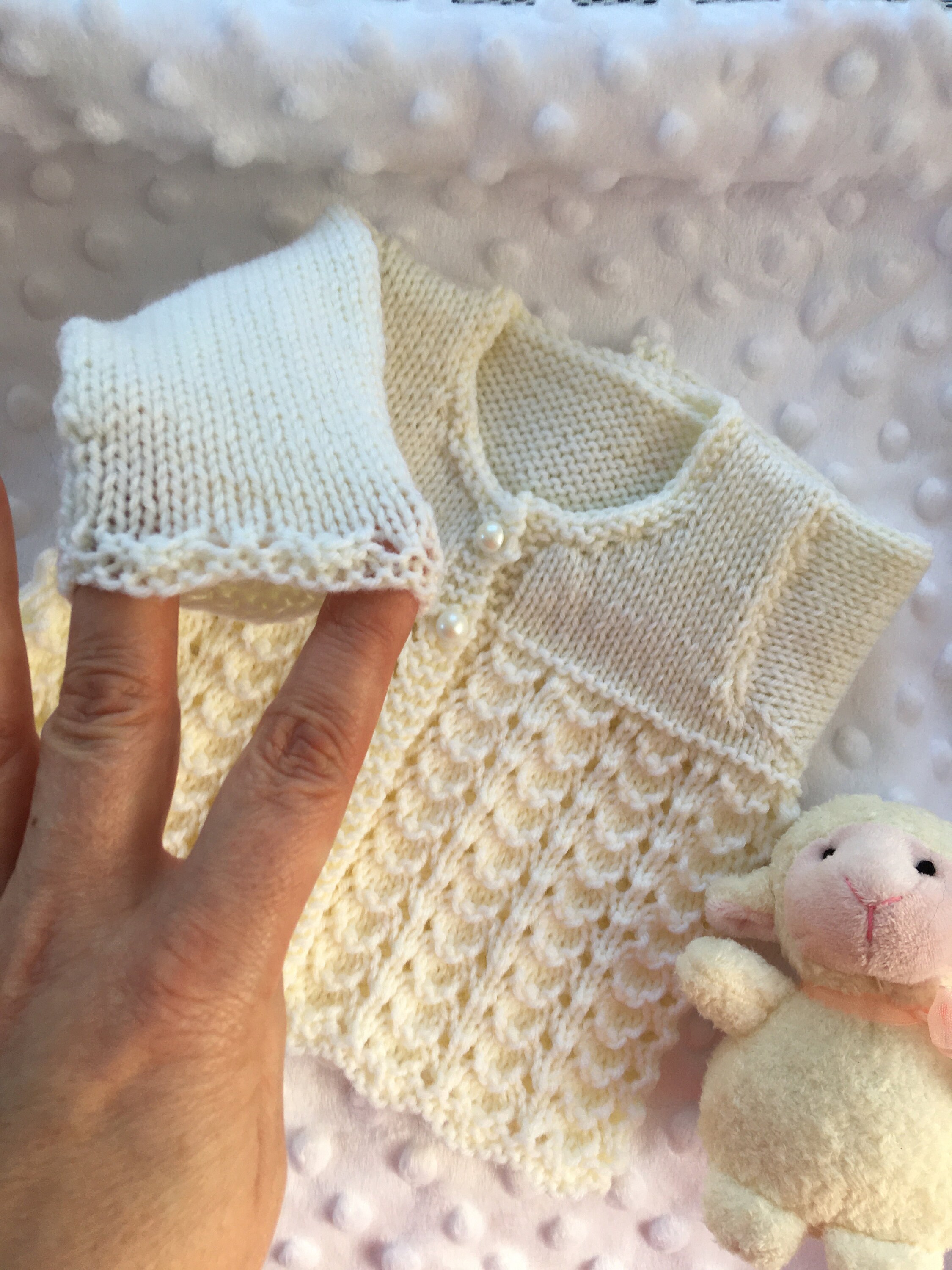 Handknitted baby cardigan and to fit preemie premature baby 10 | Etsy
