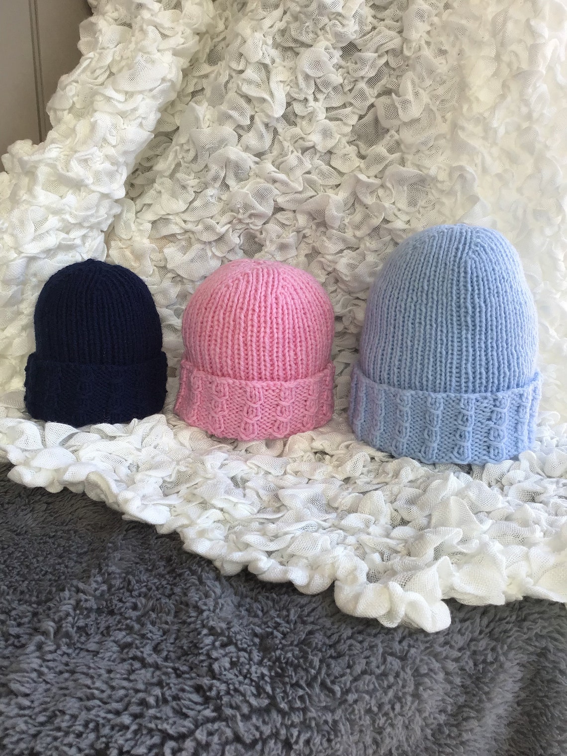 Knitting Pattern Pdf Download Premature Baby to Newborn Ribbed Etsy UK