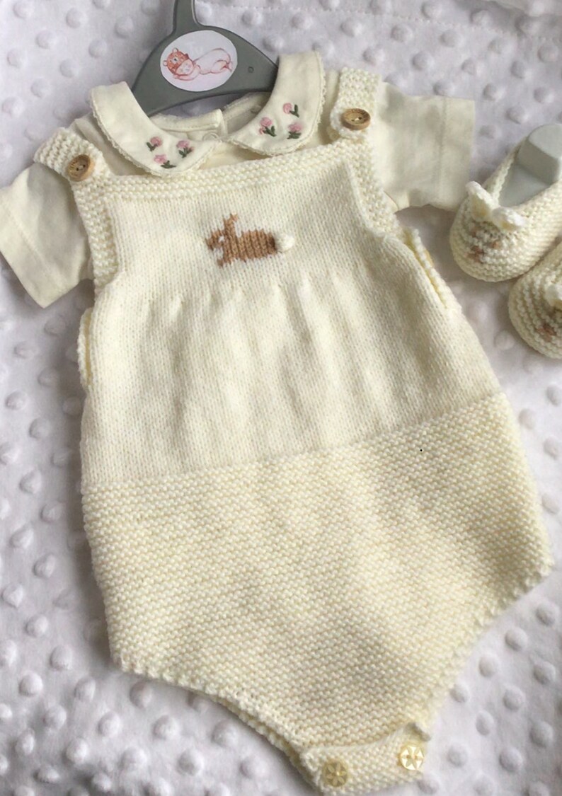 Pdf Knitting Pattern Premature Baby to Newborn Romper and Etsy UK