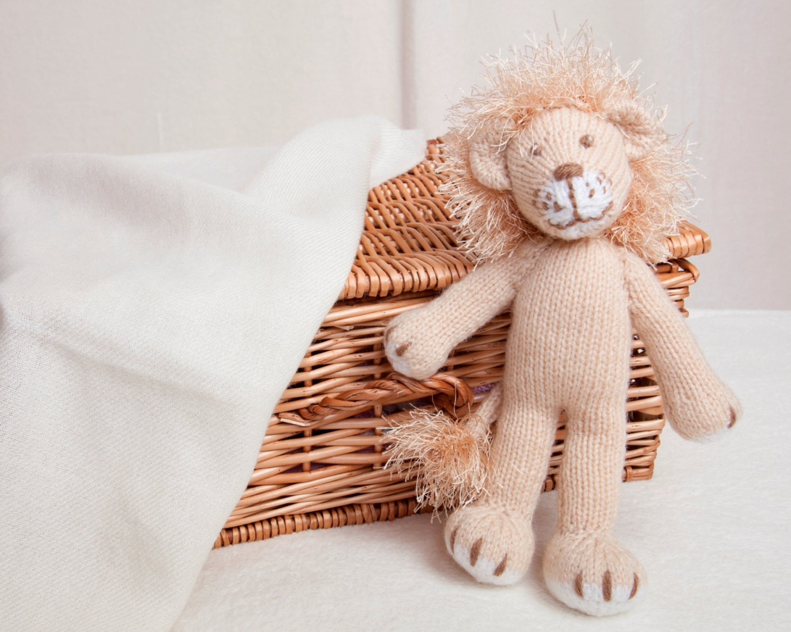 Pdf Knitting Pattern Lion Toy by Angela Turner - Etsy