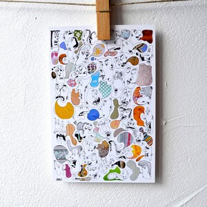 CarTe poSTale ilLustrée // faiT mAin // "RADIO DIALOGUE"