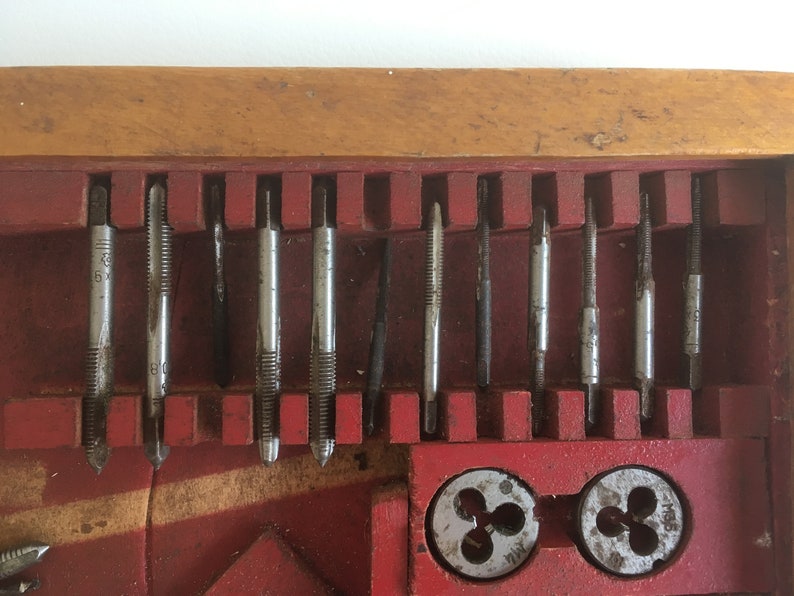 Antique Tap and Die Set Machinist Tools Little Giant Etsy