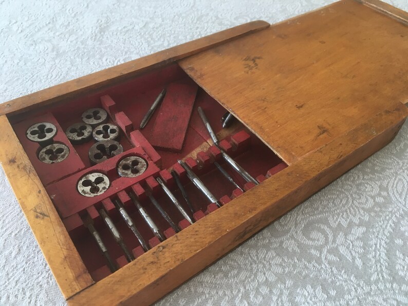 Antique Tap and Die Set Machinist Tools Little Giant Etsy