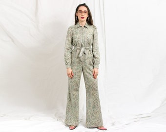 MAMMA MIA 70's style jumpsuit in abstract pattern